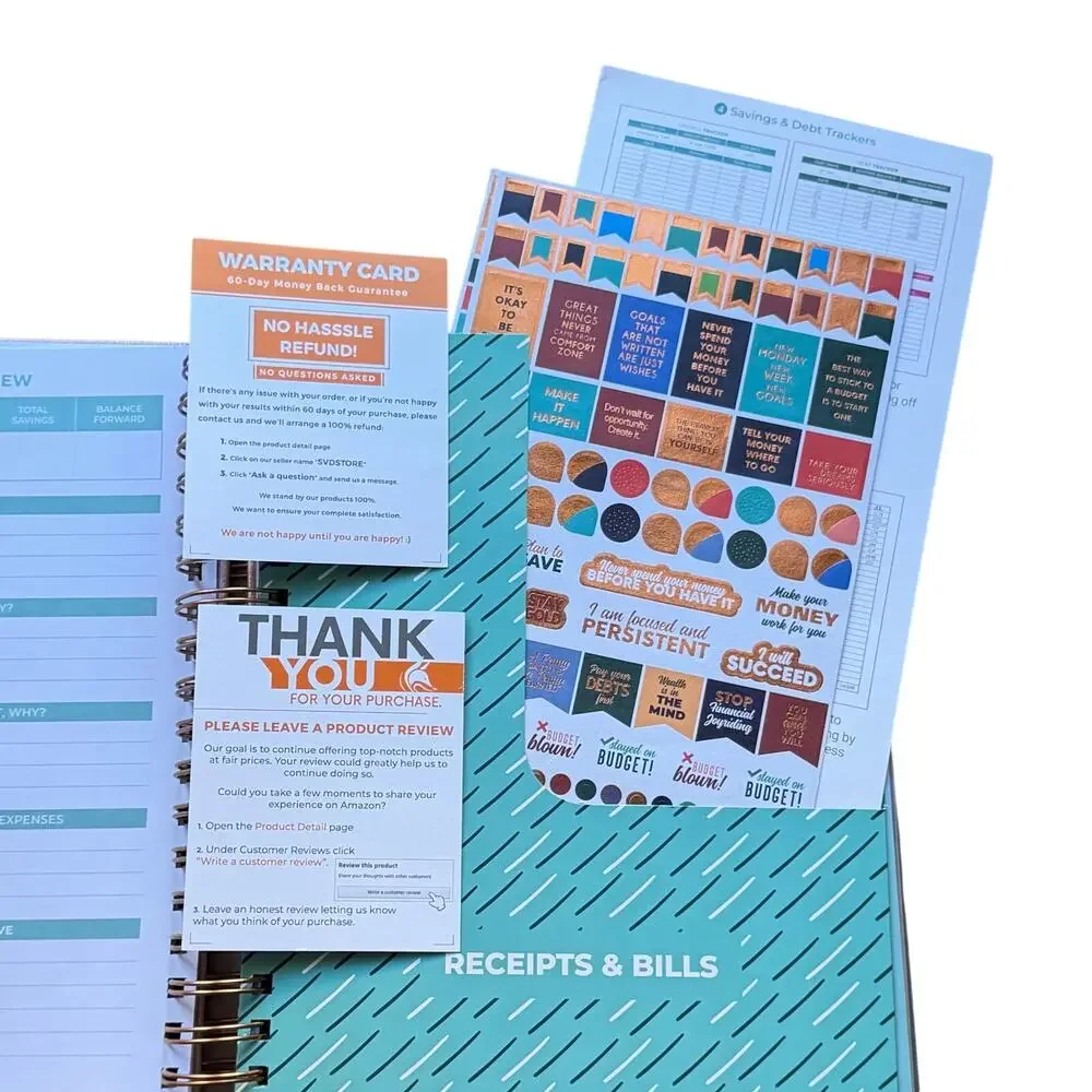 Clever Fox Budget Planner Bill Organizer Rose Gold Undated Finance